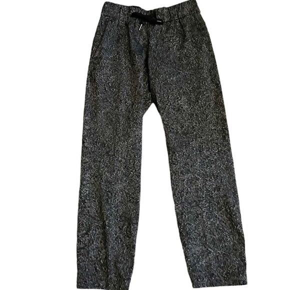 Lululemon Black White Print On The Fly Pant Drawstring Waist Jacquard Size 4 - Picture 4 of 15